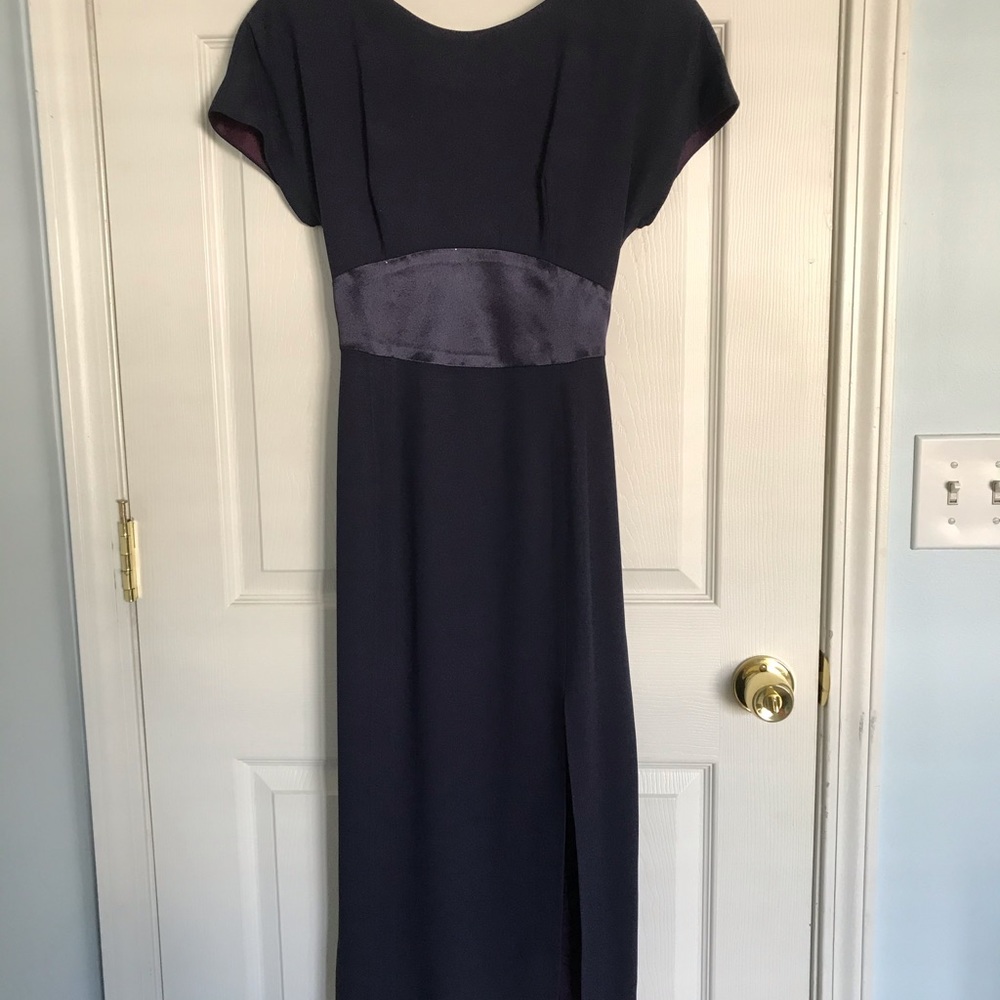 Donna Ricco navy blue cocktail dress